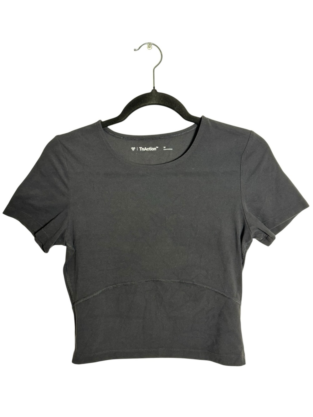 Aritzia TnAction TnaBUTTER Bound Cropped T-Shirt Black Medium